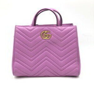 Gucci GG Marmont Tomato Rasse handbag purple leather